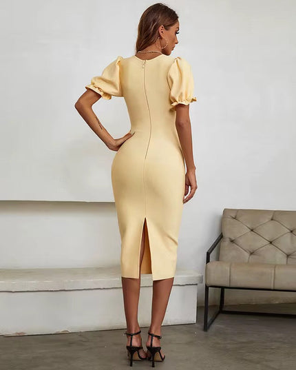Vestido Bandage Amarelo